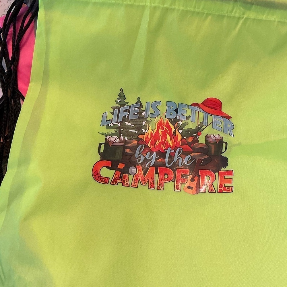 Hand pressed Drawstring Backpack, BN - Picture 2 of 2